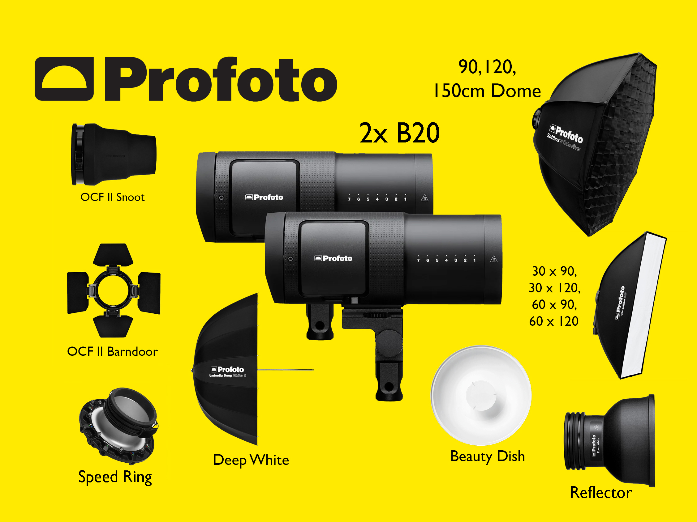 Profoto b20 custom (canon / nikon / sony) 