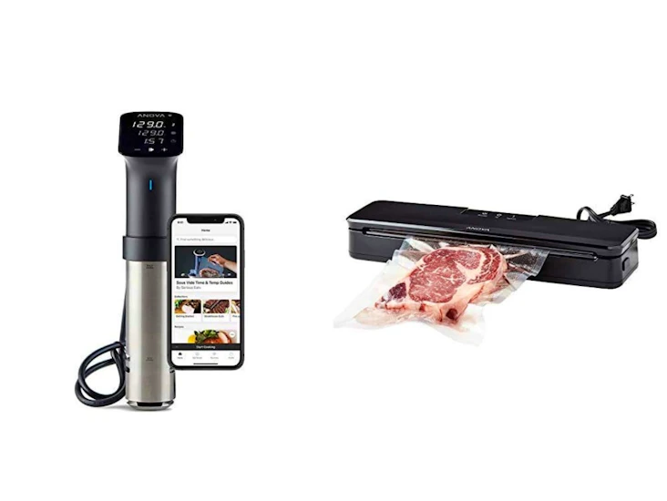 Sous vide-paket med vakumförpackare