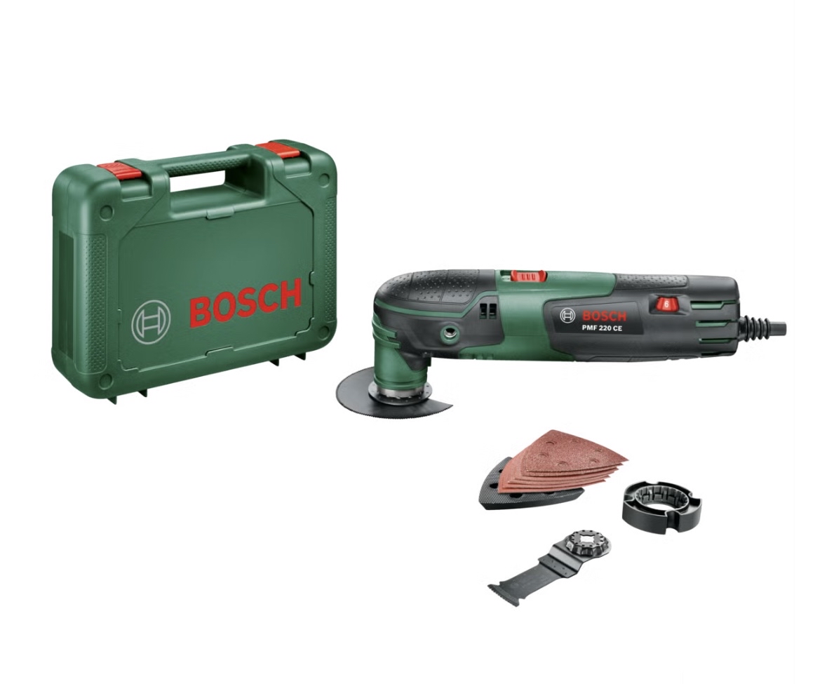 Bosch pmf 220 ce multiverktyg med tillbehör, 220 w