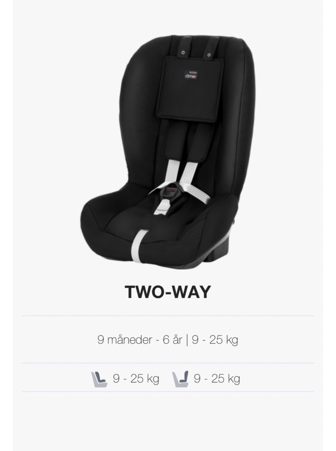 Britax two way leies ut