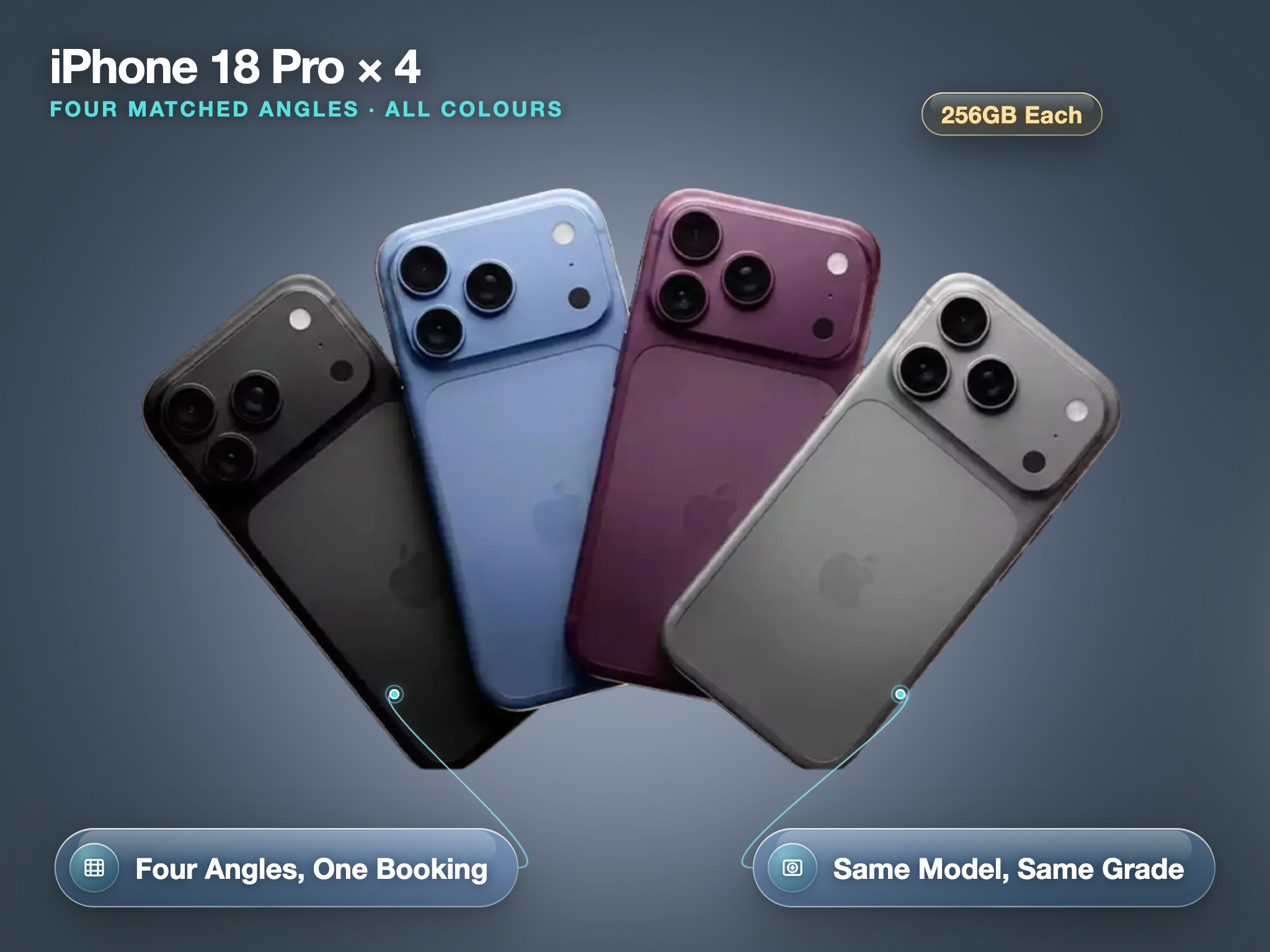 4x  iphone 18 pro 256gb full multi phones (first available  23 september 2026)