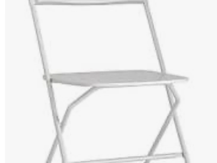 White folding chairs for rent
