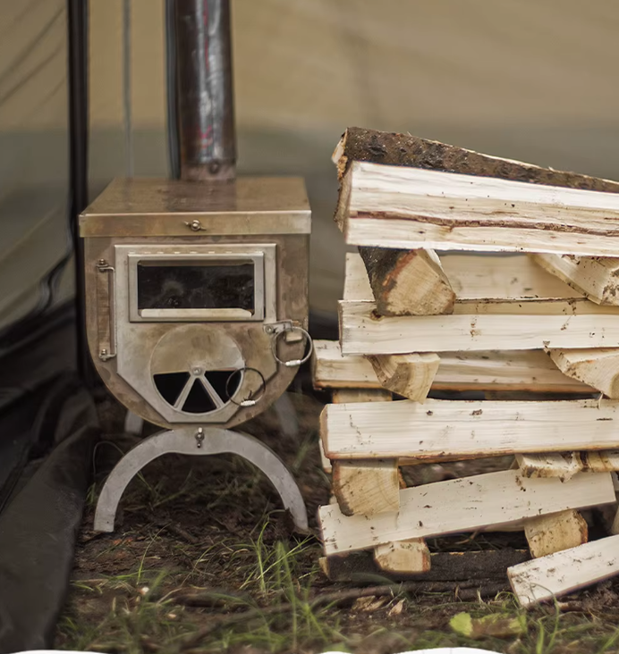 Ultralett sammenleggbar teltovn – perfekt til lavvo og vintertur