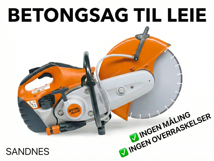 Stihl ts 420 betongsag – fri slitasje!