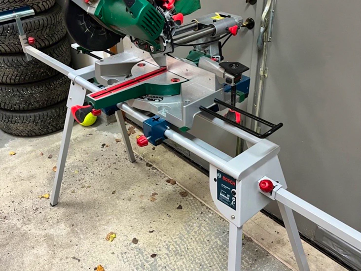 Kap- & gersåg med stativ