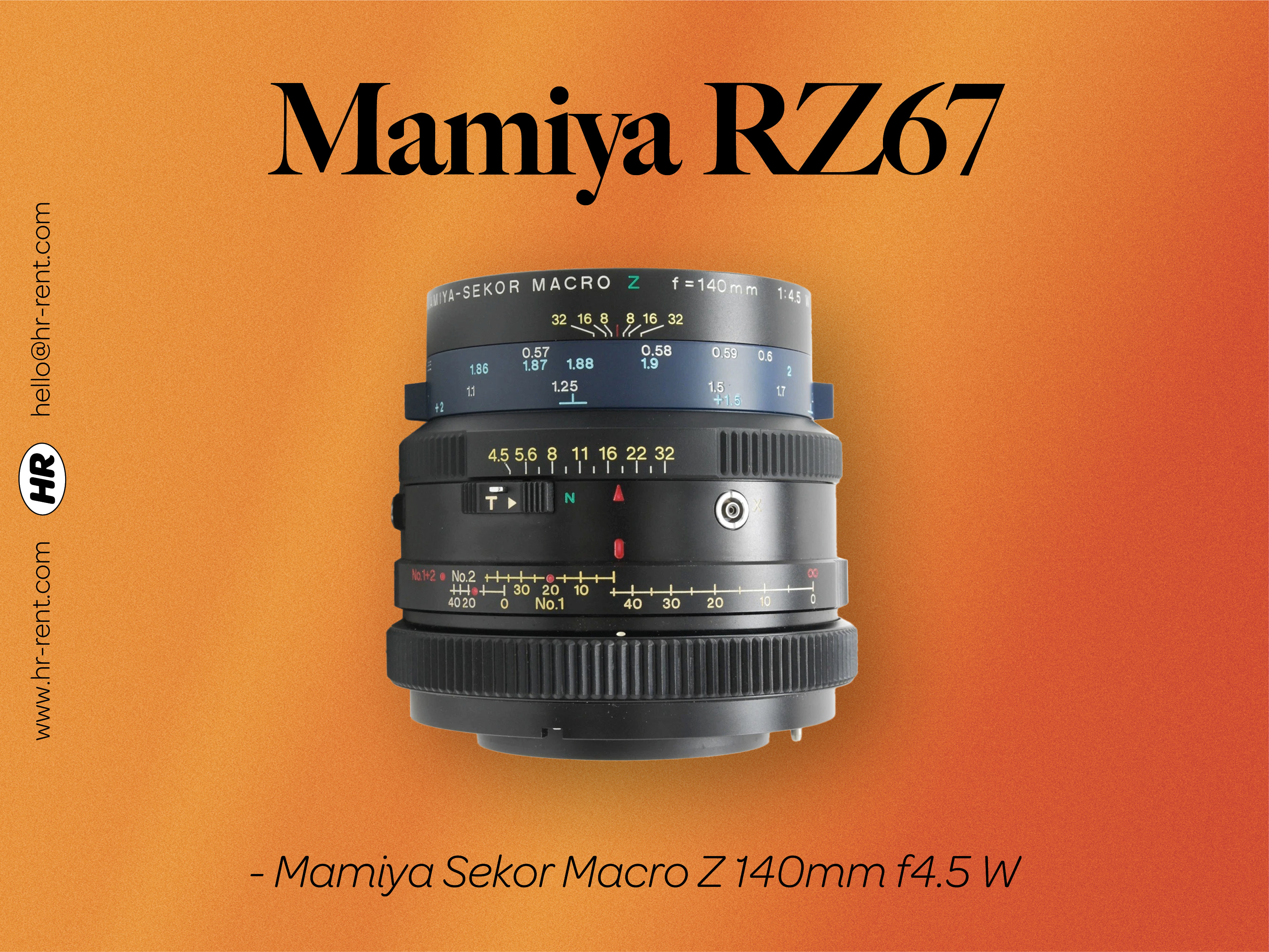 Rent Mamiya sekor z 110mm f2.8 + 180mm f4.5 w lens (mamiya rz67