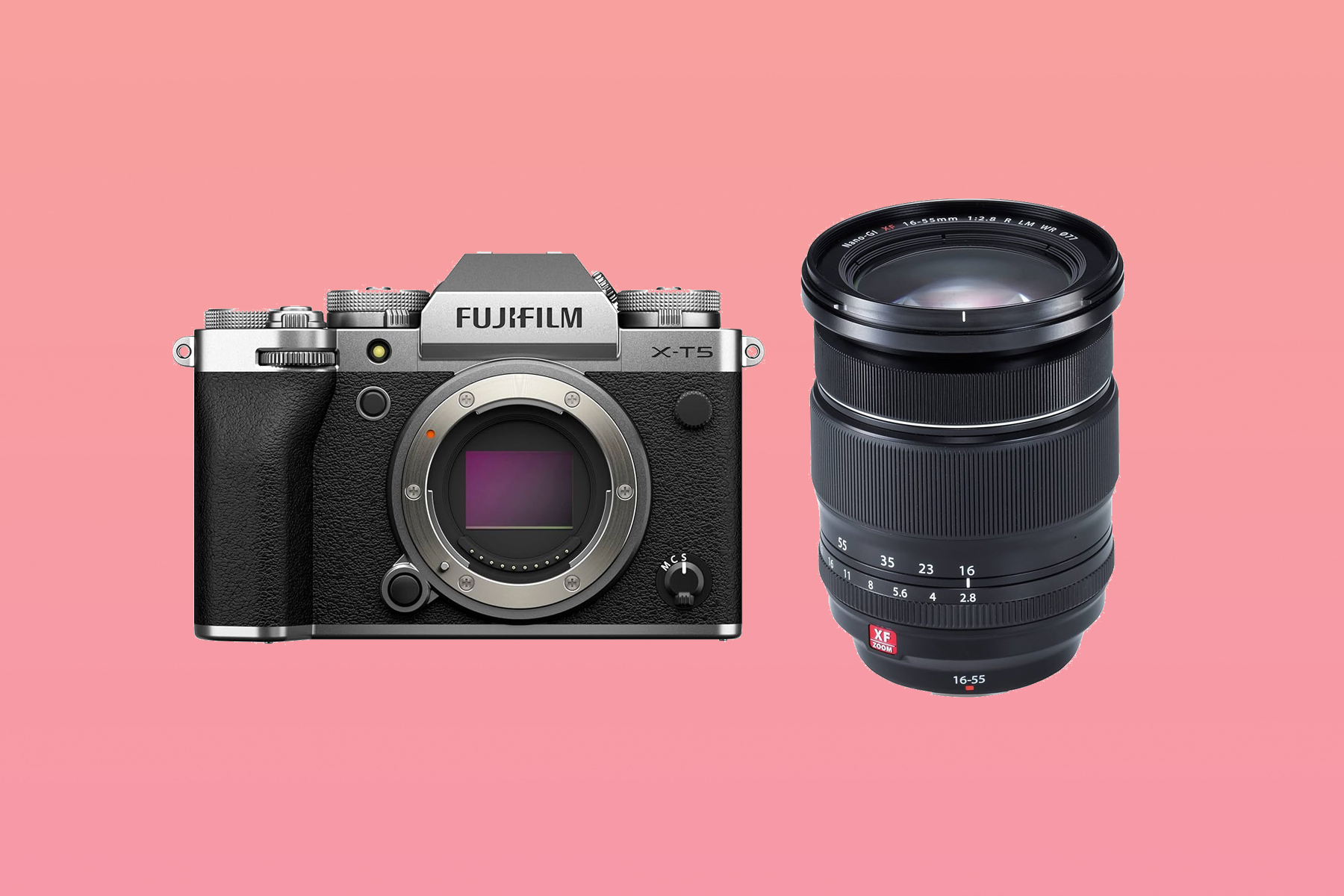 Fujifilm x-t5 body + xf16-55 f2.8 lens