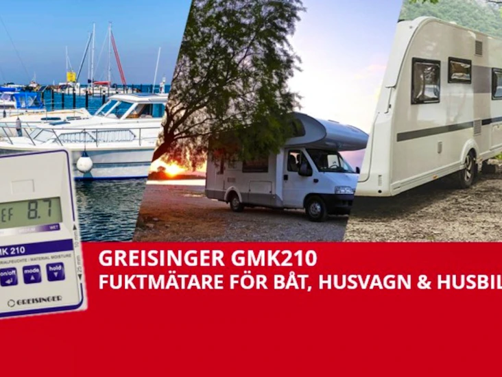 Fuktmätare för båt, husvagn & husbil