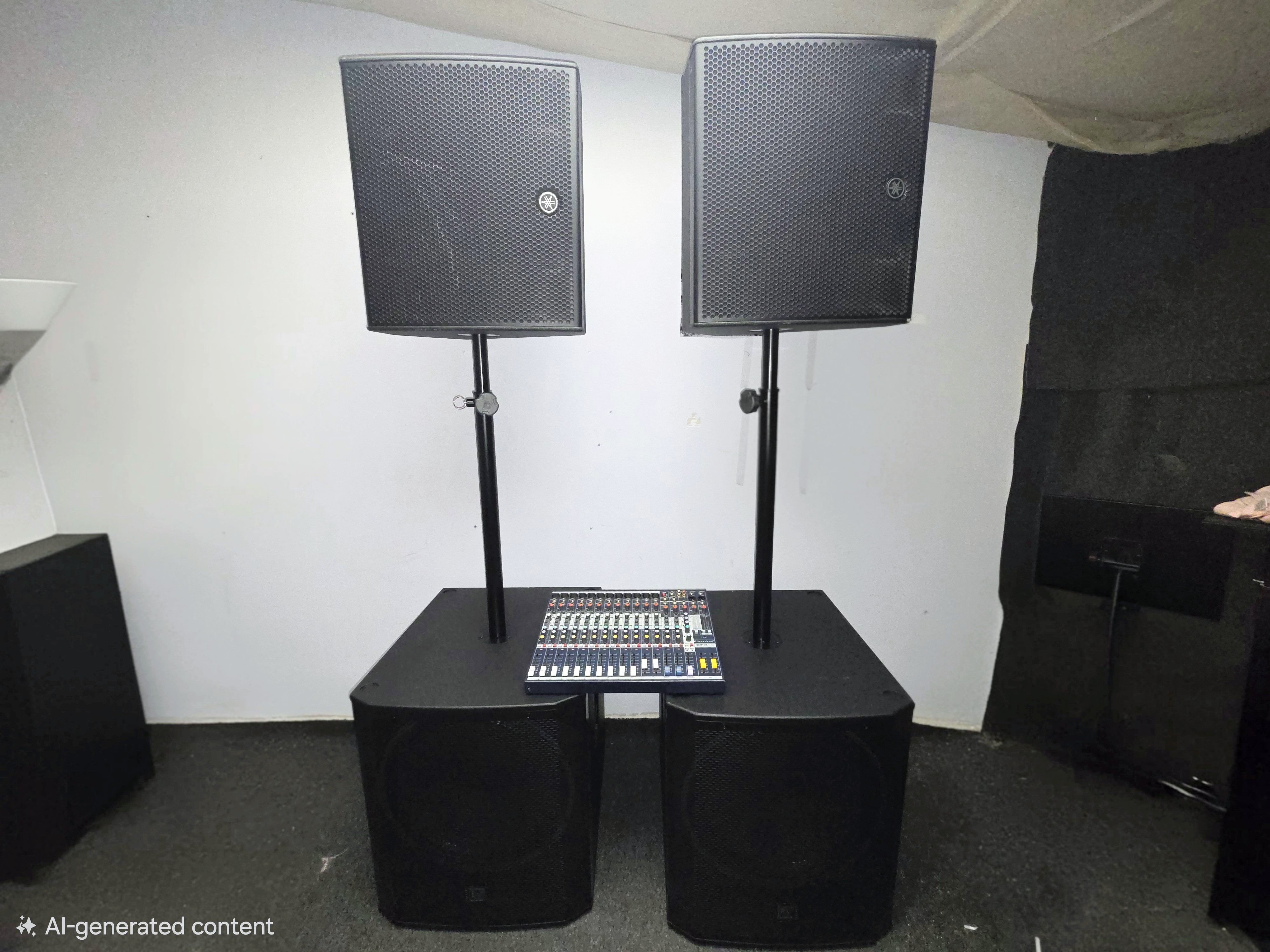 Party pa system for bands and djs