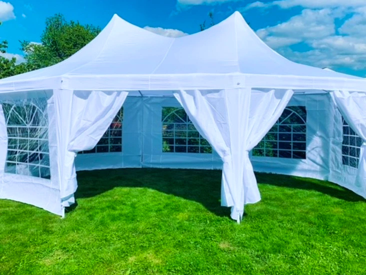 Lyxpaviljong 5x6,8x3,6 m i nyskick