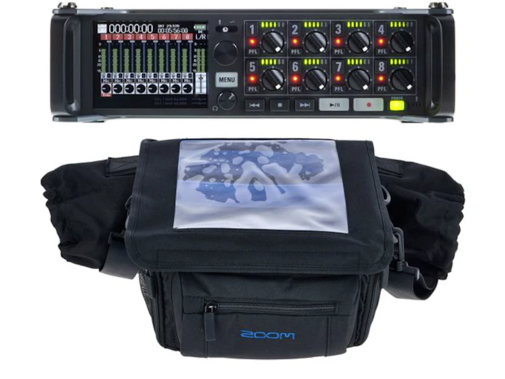 Zoom f8 field recorder & location bag - location sound recorder 8 track