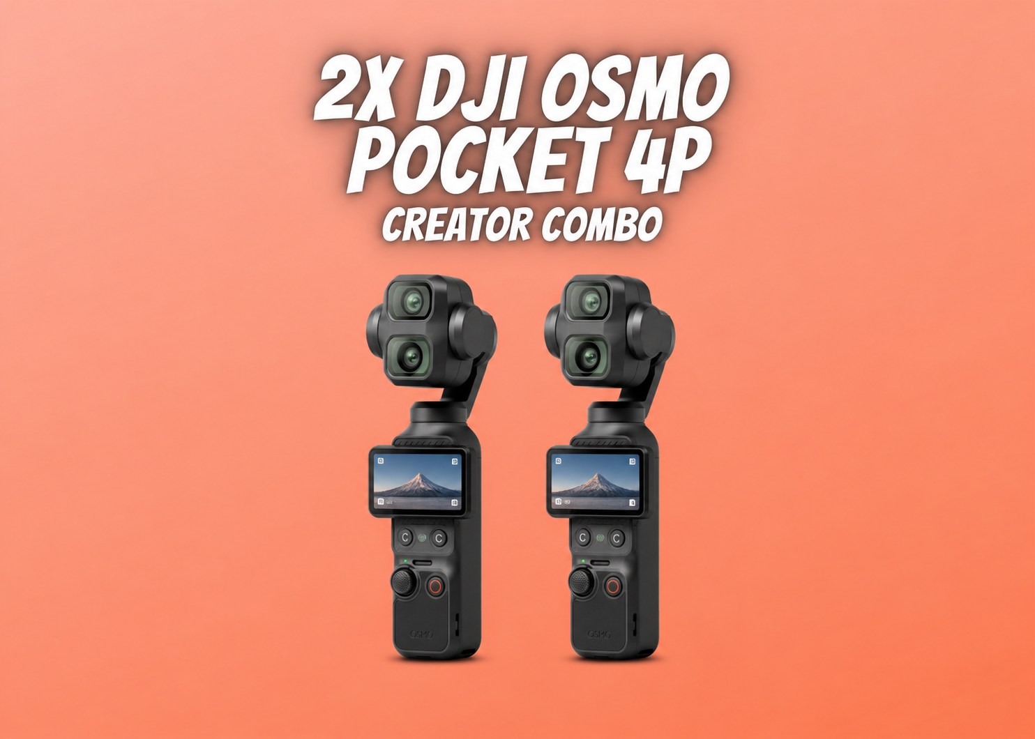 2x dji osmo pocket 4p creator combo | 4k gimbal camera