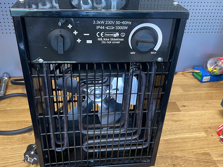 3.3kw byggvarmer/varmevifte