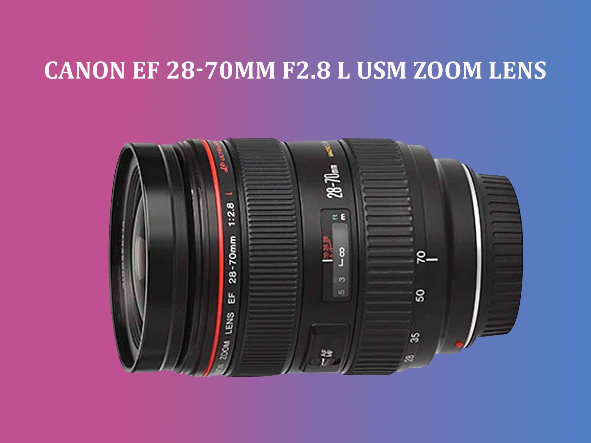 Canon ef 28-70mm f2.8 lii usm zoom lens