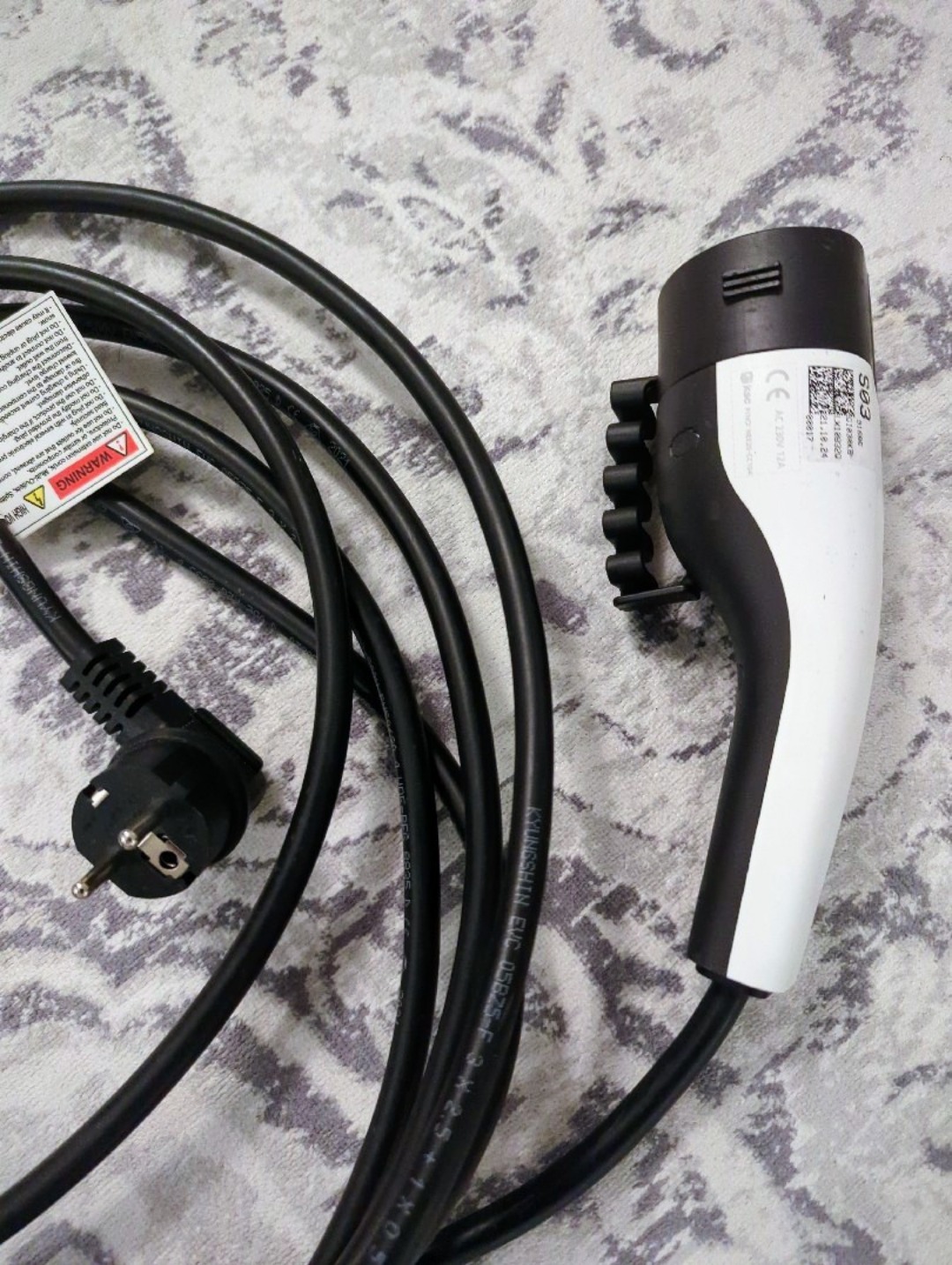 Laddkabel schuko typ 2 