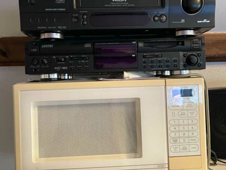 Minidisk och cd spelare