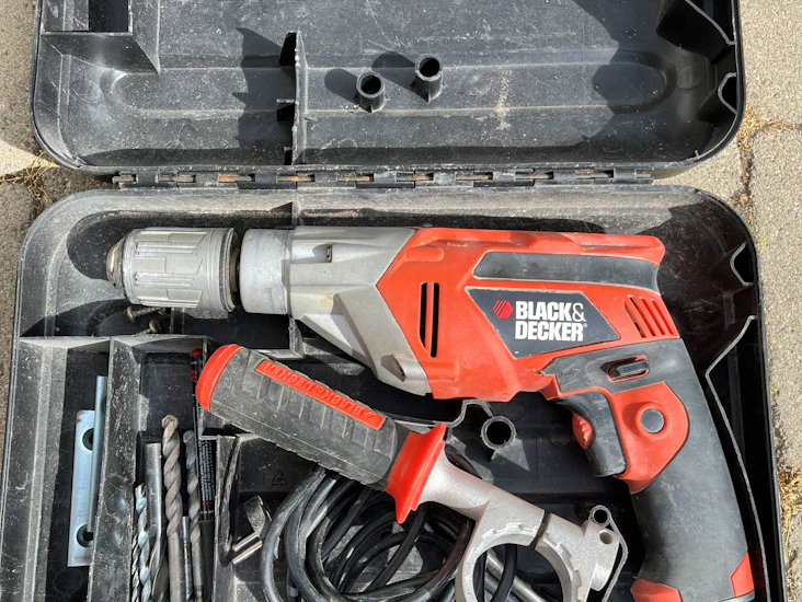 Borrmaskin med slagborrsfuntion