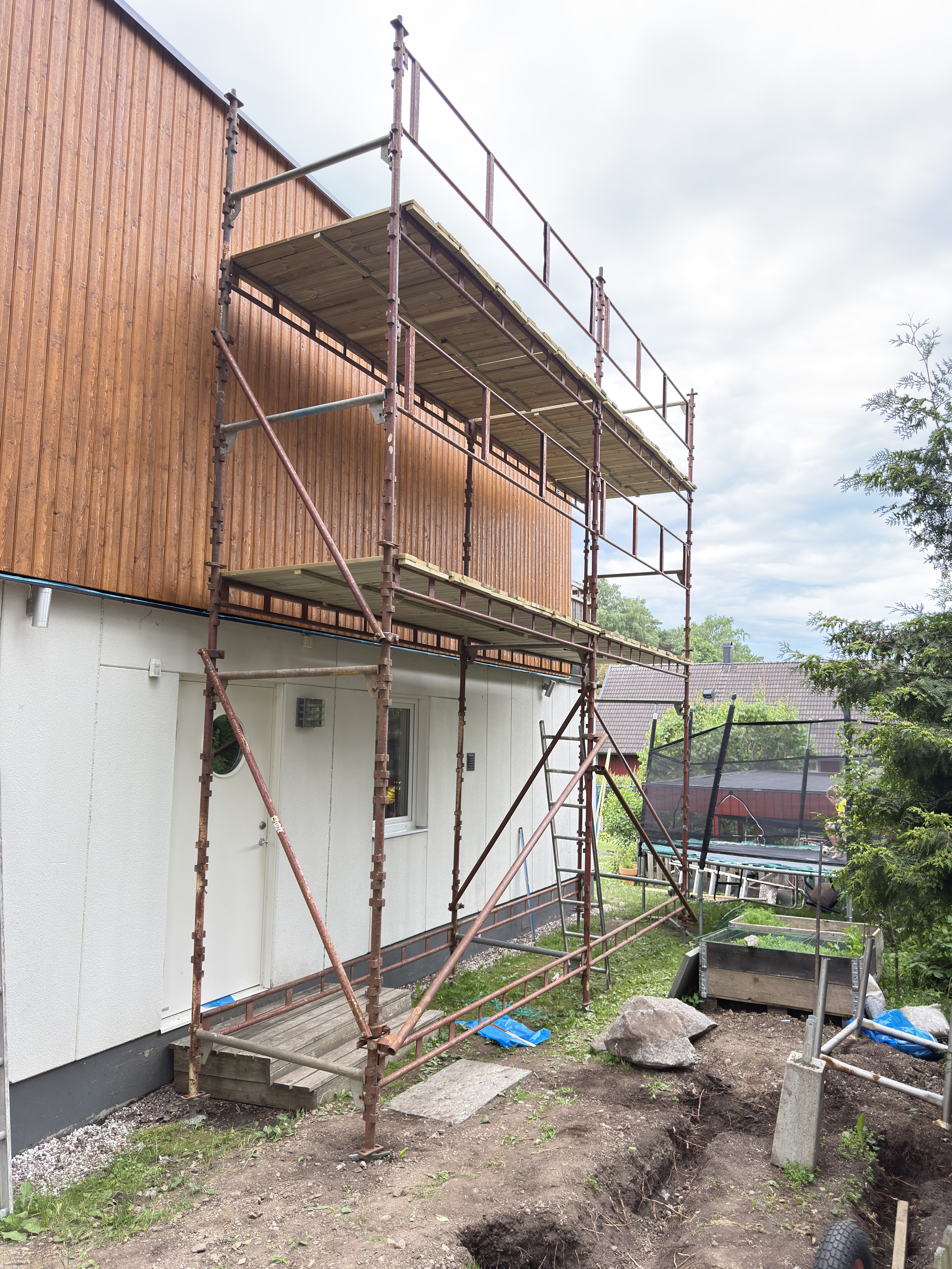 Lätthanterlig haki byggställning 6x6m