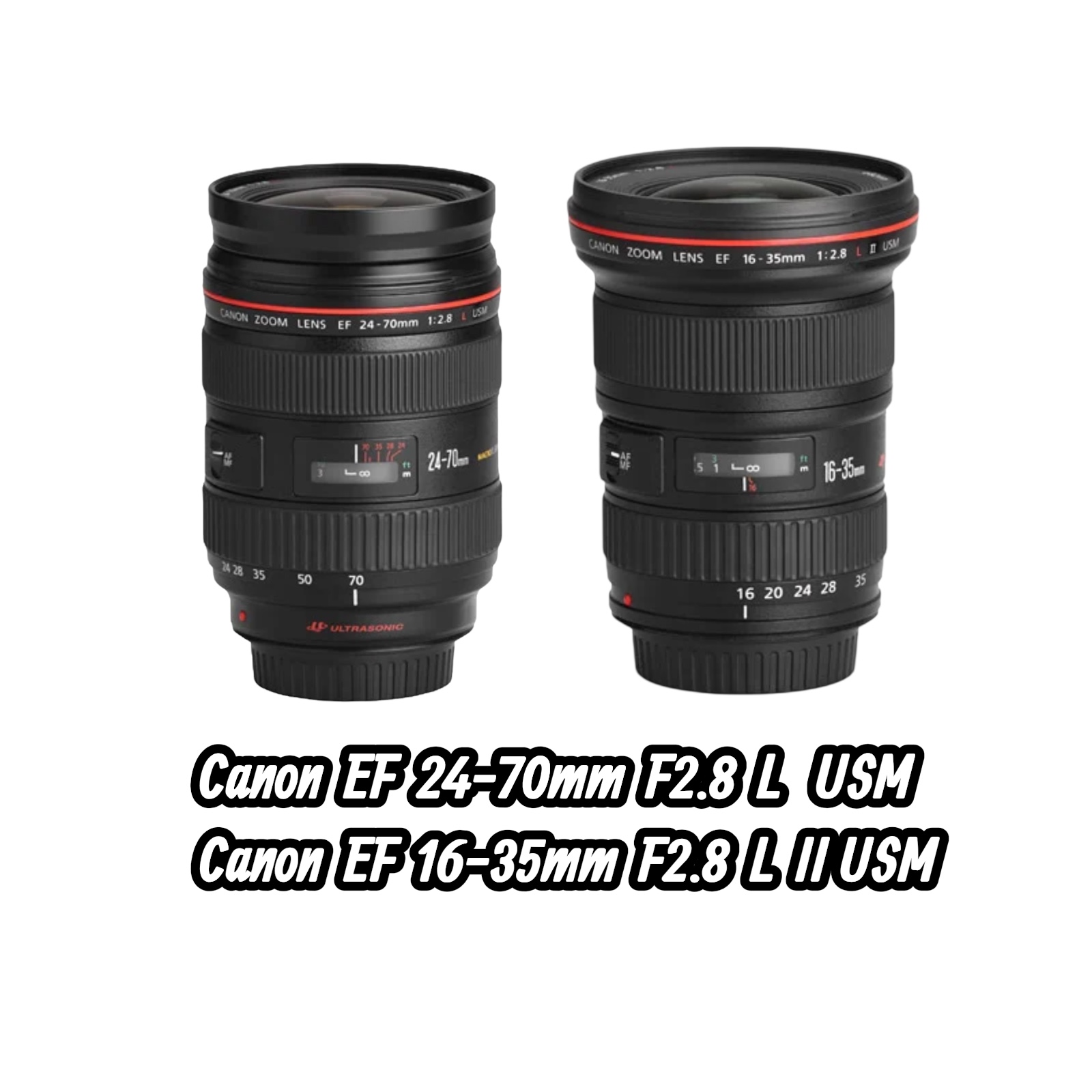 Canon camera lens ef 24-70mm 2.8l canon ef 16-35mm 2.8l usm 