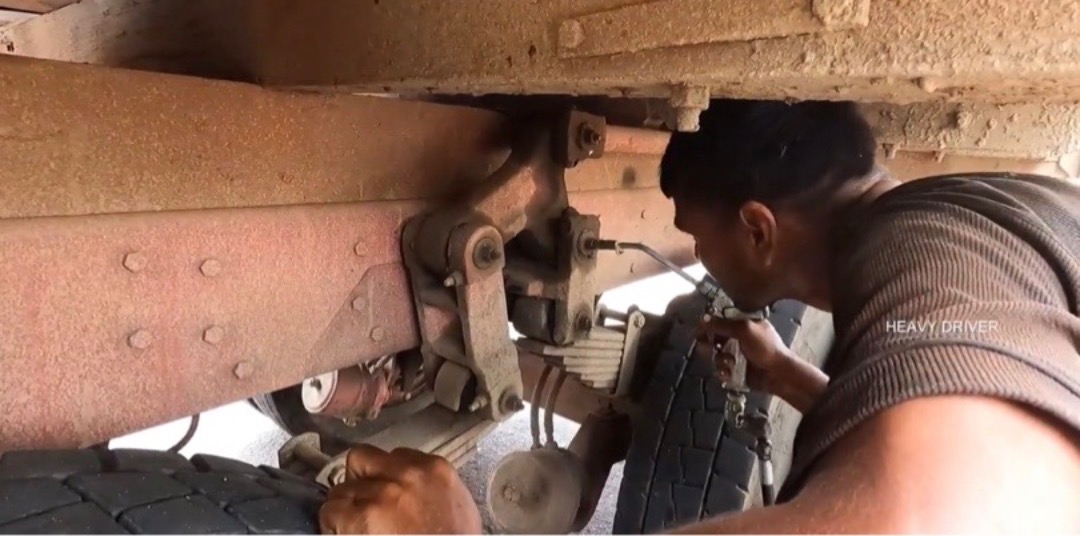 Fettpress med tryckluft