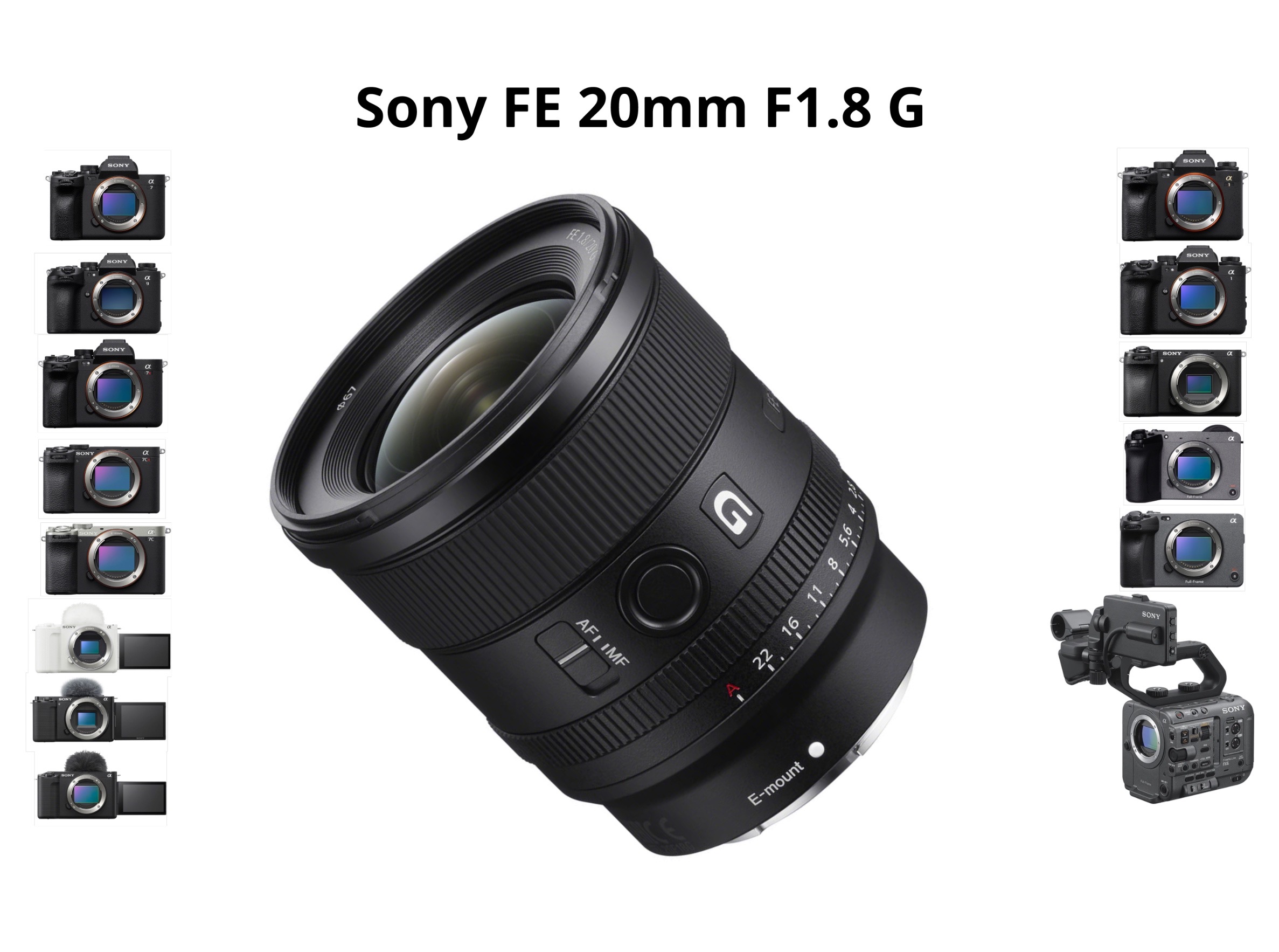 Sony 20mm f1.8 gm - sony fe 