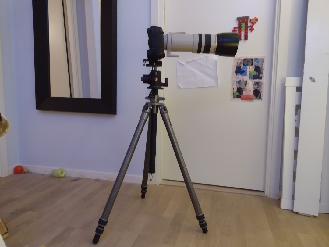 Gitzo stativ med hydrauliskt manfrotto huvud