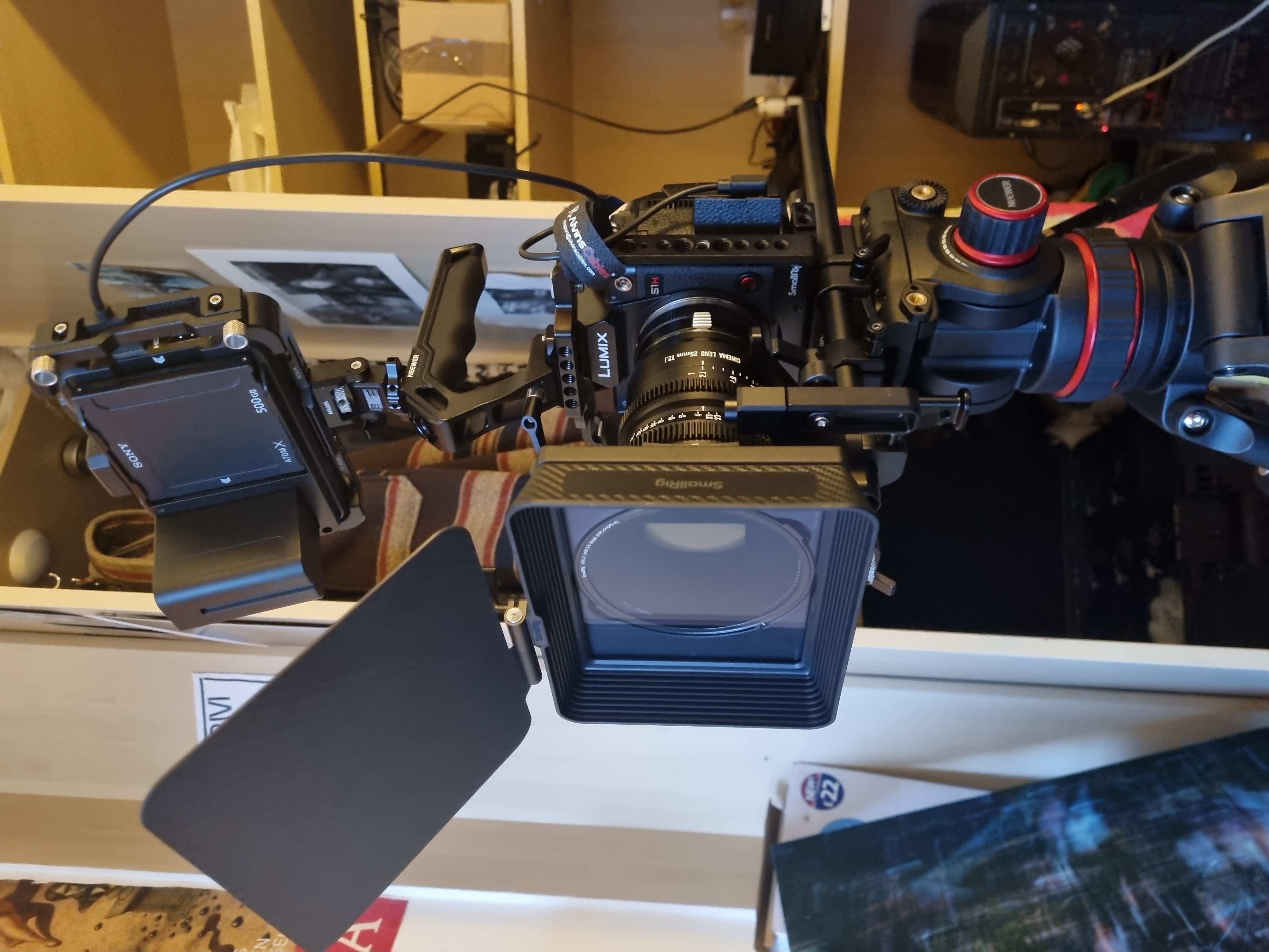 Lumix s1h with meike 7 lens kit, full production package