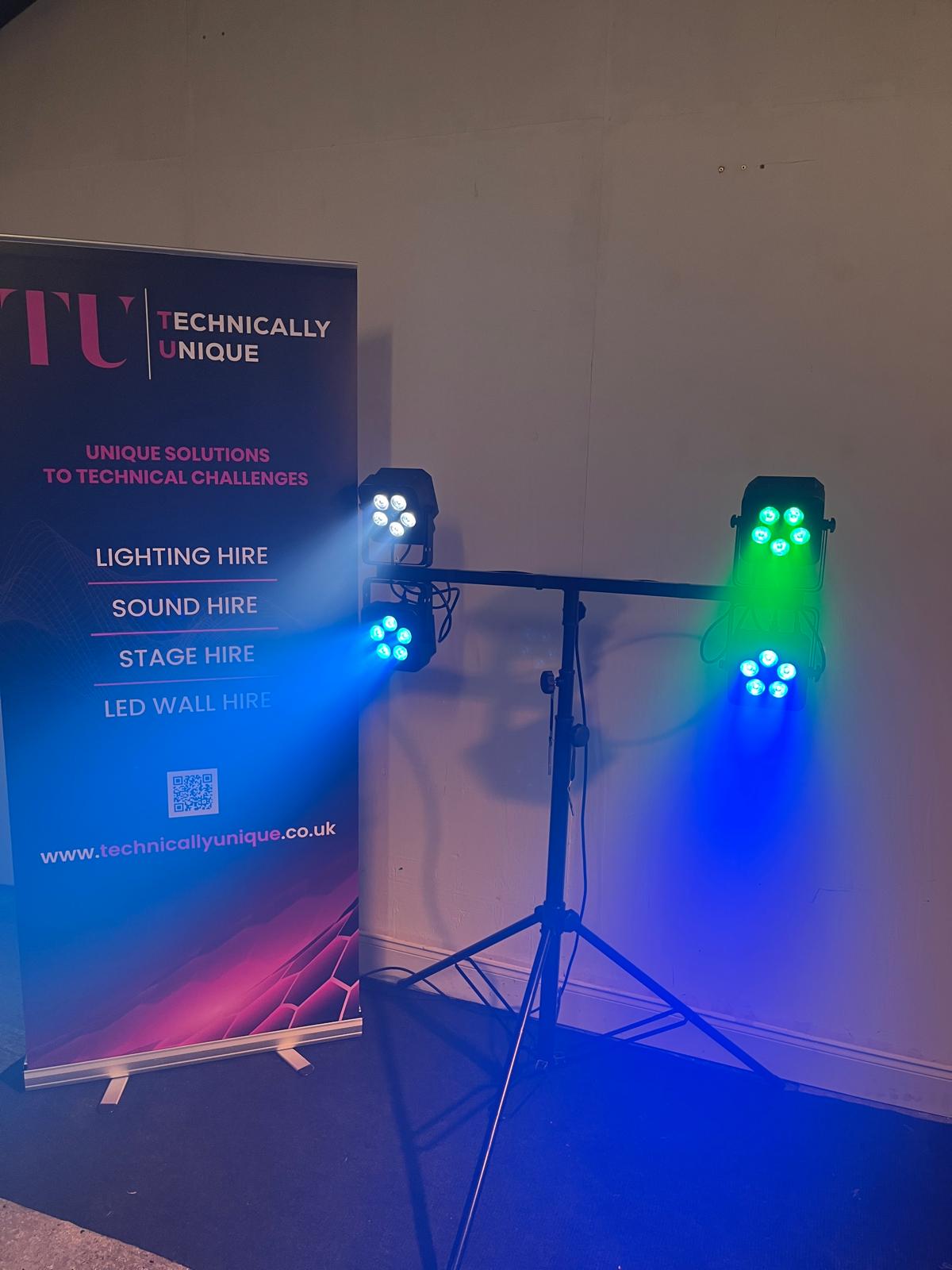 Party lights - disco lights - delivered