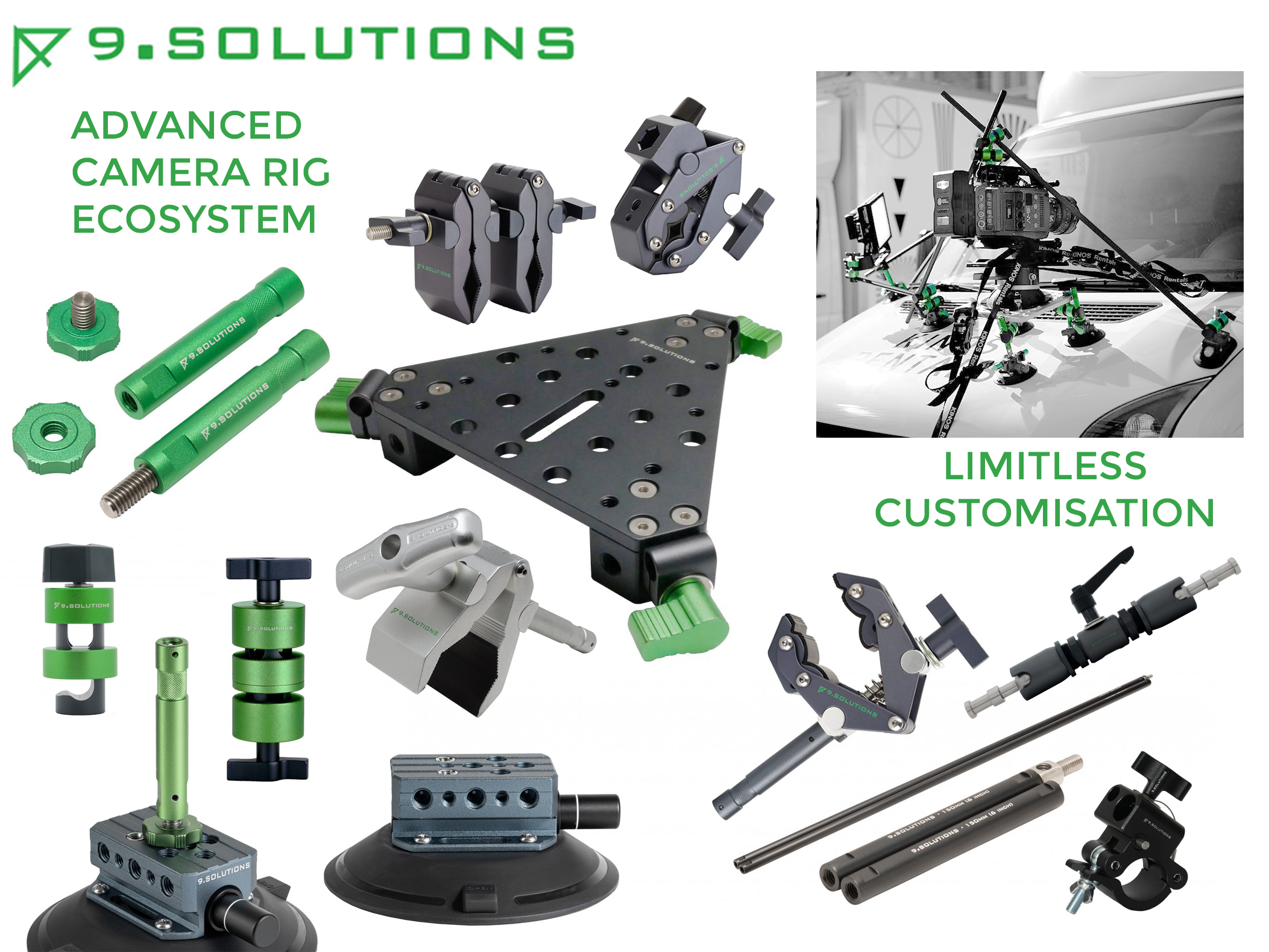 Car rig 9.solutions heavy duty camera support advanced