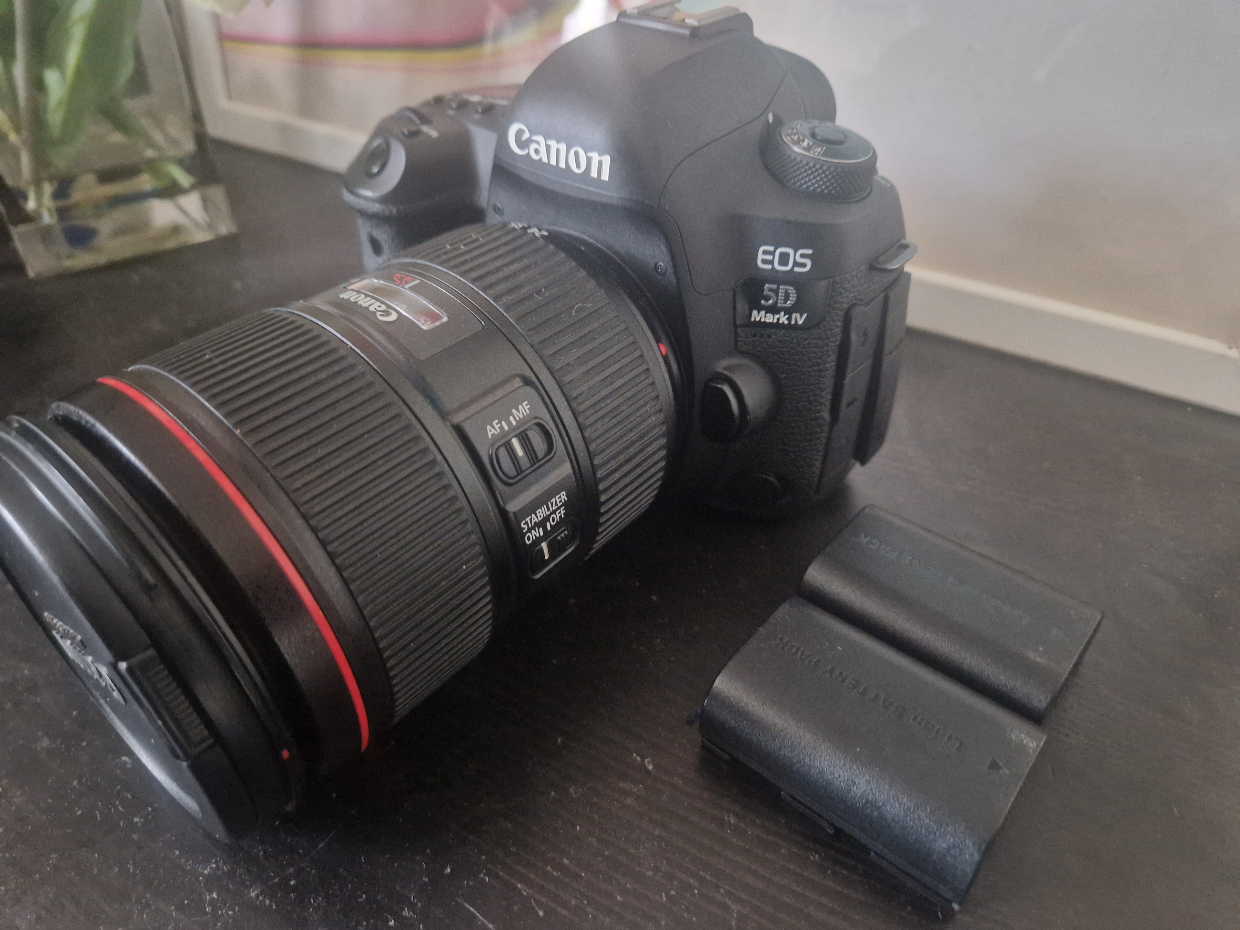 Canon eos 5d mark iv with lens