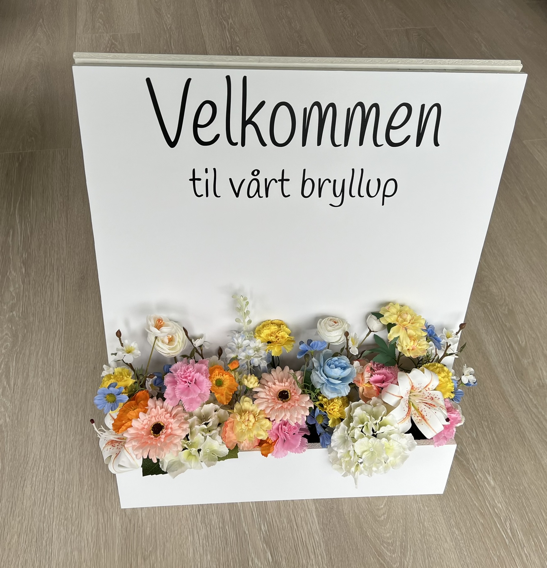 Velkommen skilt til bryllup/andre arrangement (personalisert)