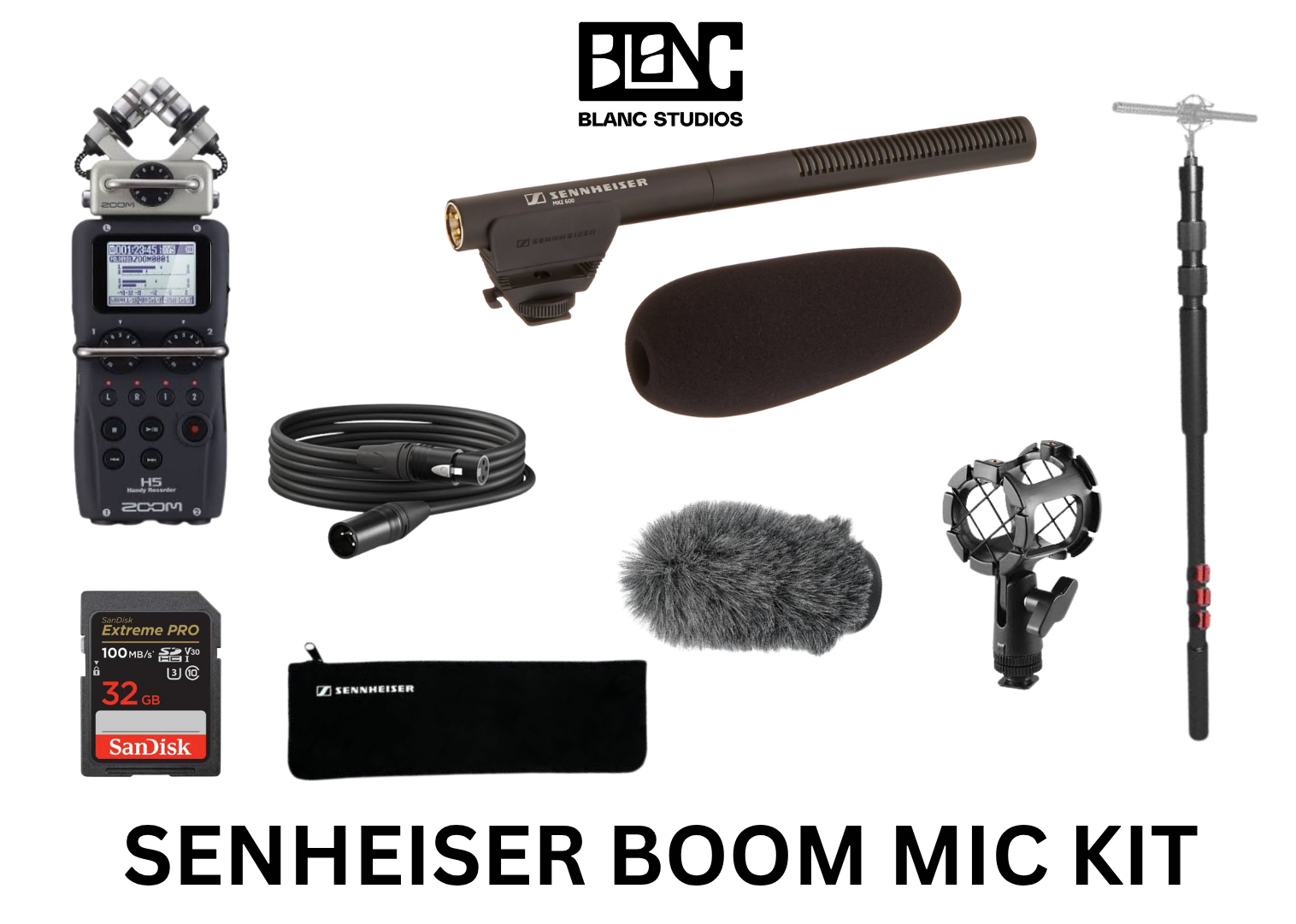 Senheiser boom microphone kit