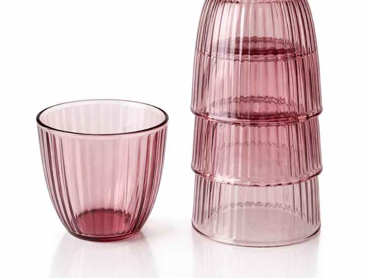 Rosa glas (80 stk.)