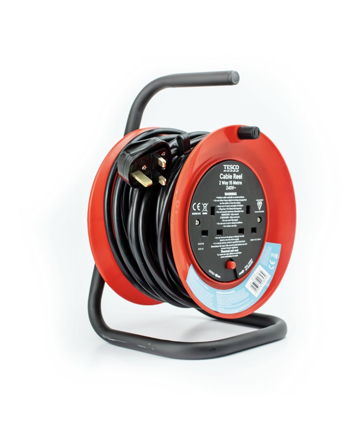 15 metre 2 way cable reel