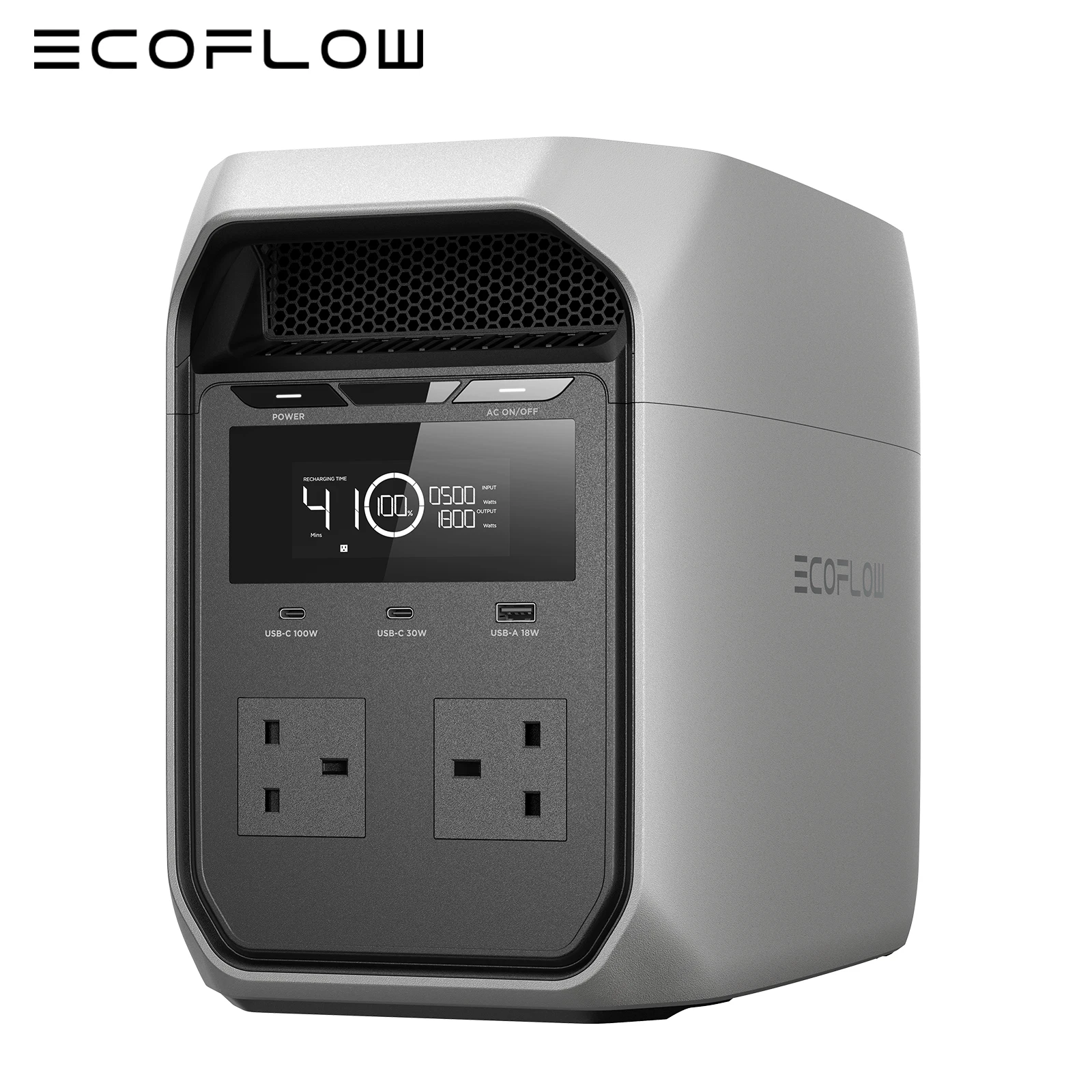 Ecoflow delta 3 portable power station/generator 1800w output 1-4kwh capacity available 