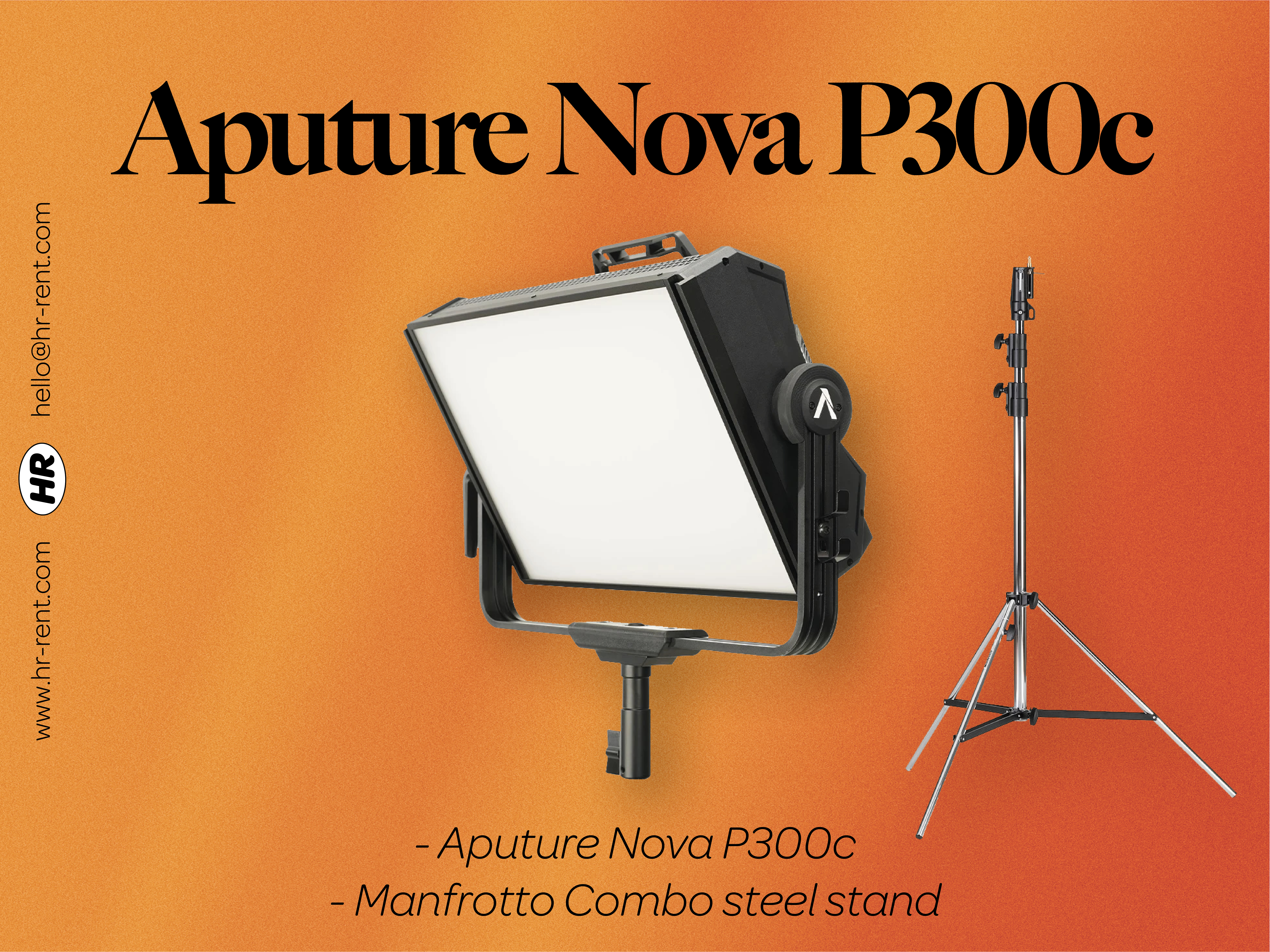 Aputure nova p300c + stand (led panel, skypanel)