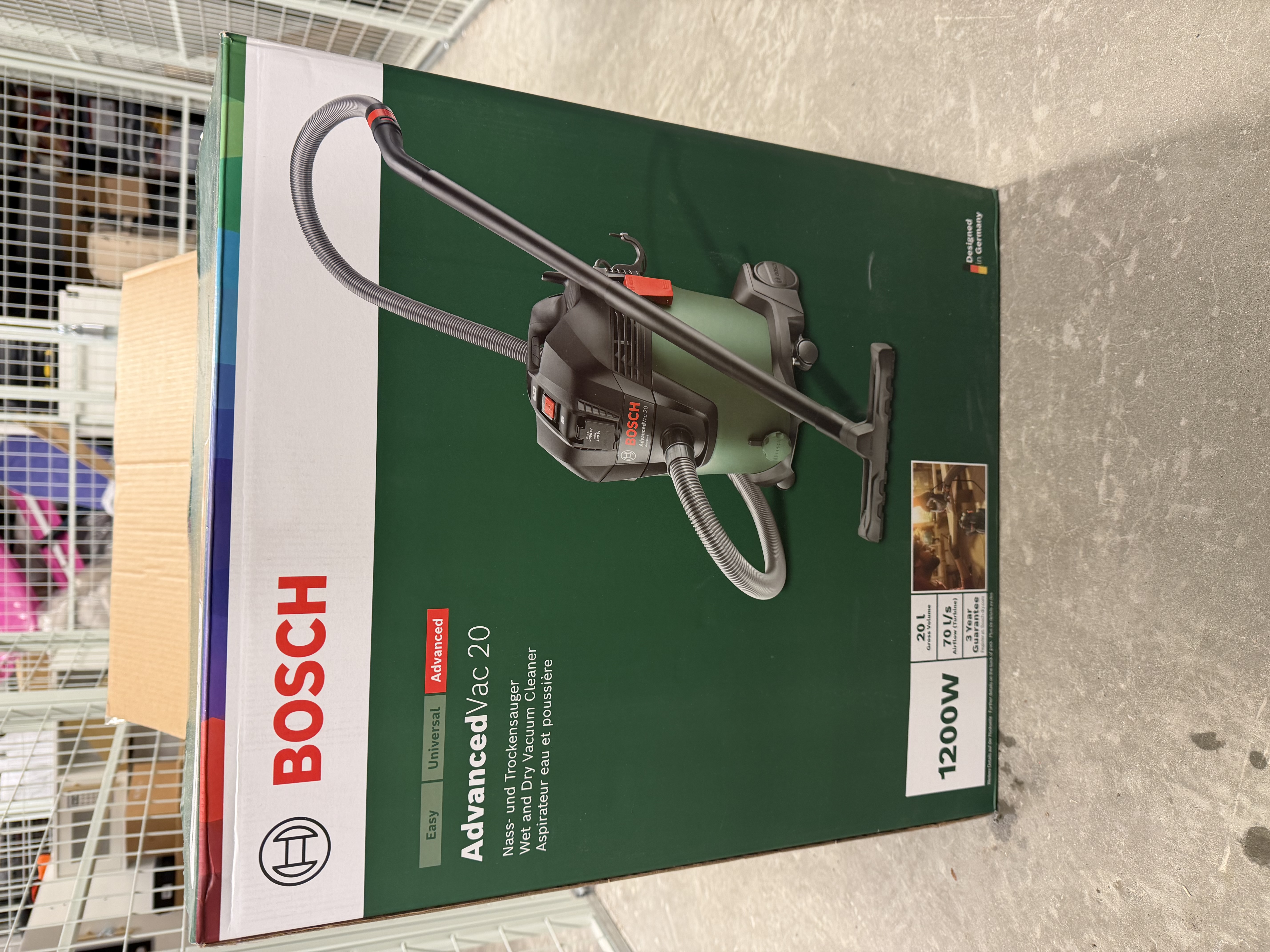 Bosch advancedvac 20 grovstøvsuger/våtstøvsuger