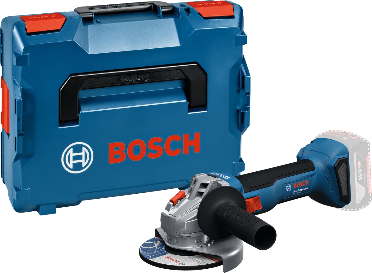 Bosch gws 18v-7 125 professional vinkelsliper med boks og 2 batterier