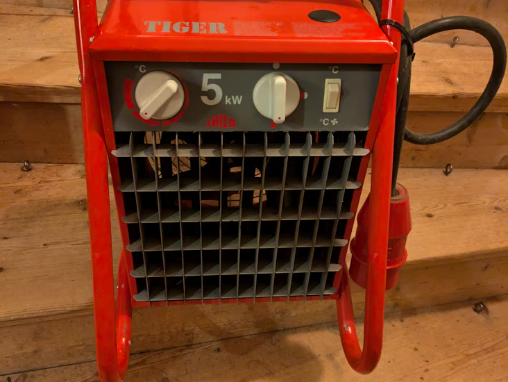 Värmefläkt/byggfläkt 5 kw 400 volt