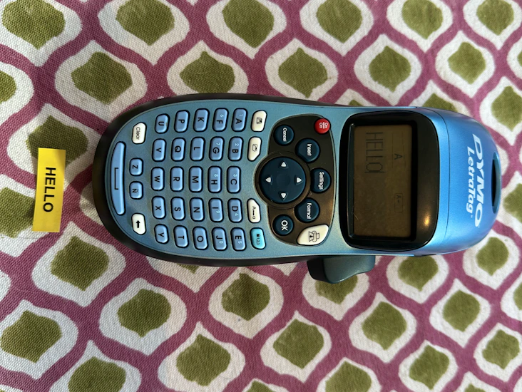 Label maker - dymo letratag