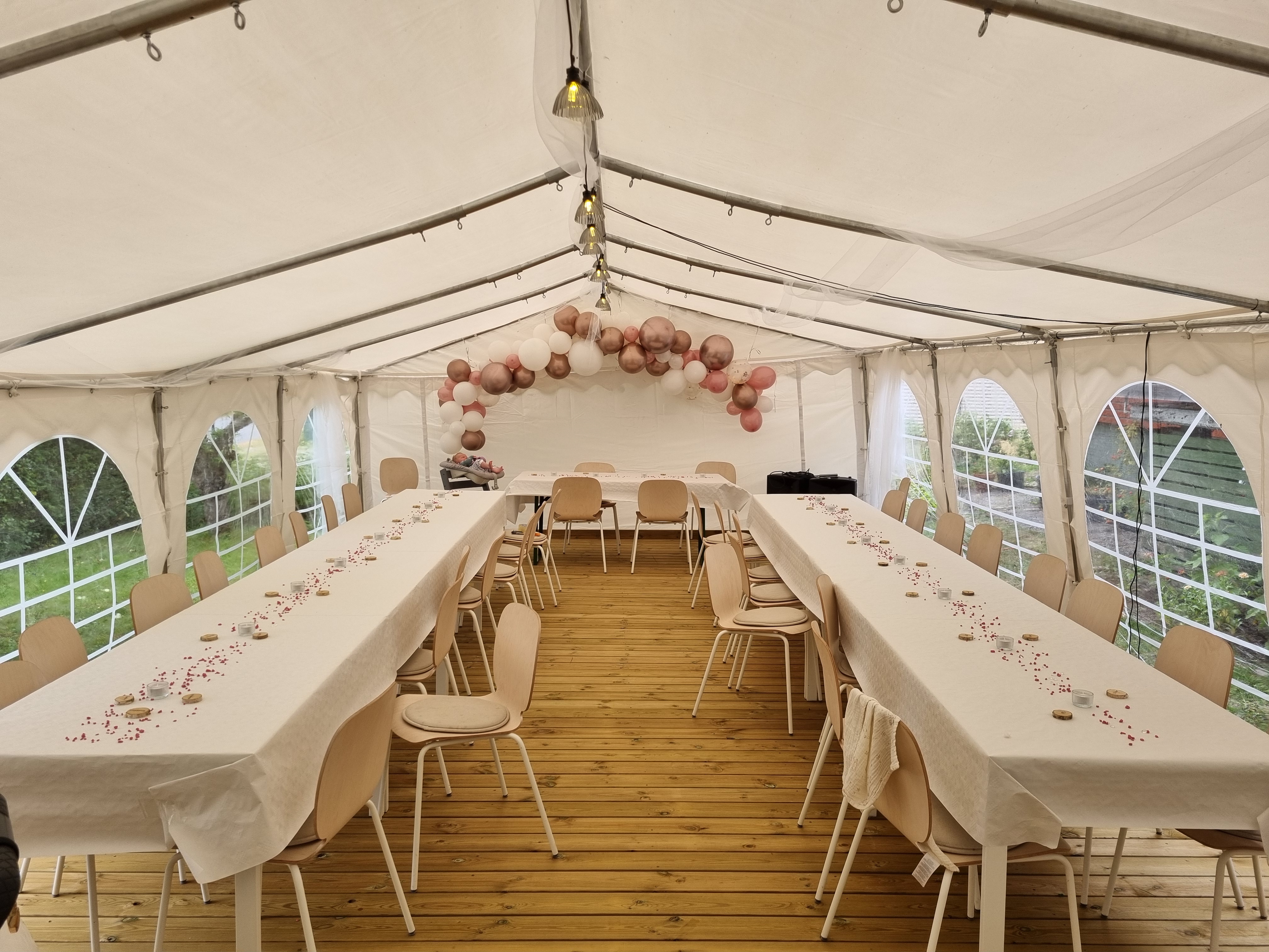 Partytält pvc 5x10m