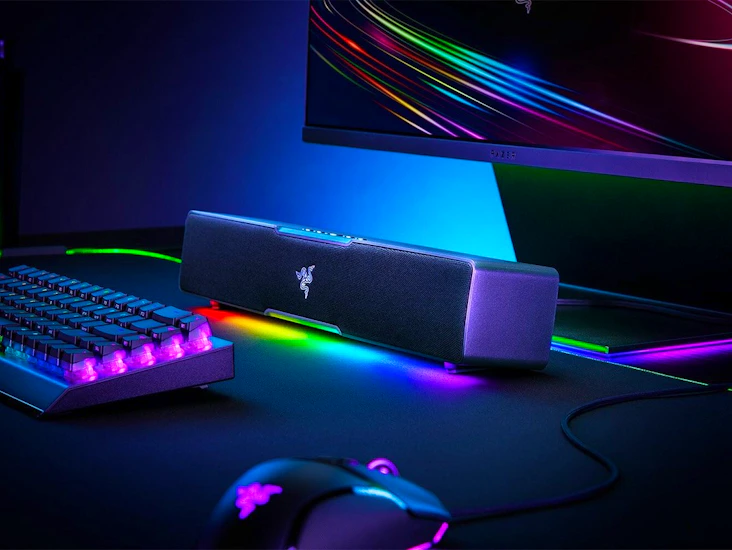 Razer leviathan v2 x - pc gaming soundbar (full-range drivers, compact desktop form factor, usb type c power and audio delivery, bluetooth 5.0) black