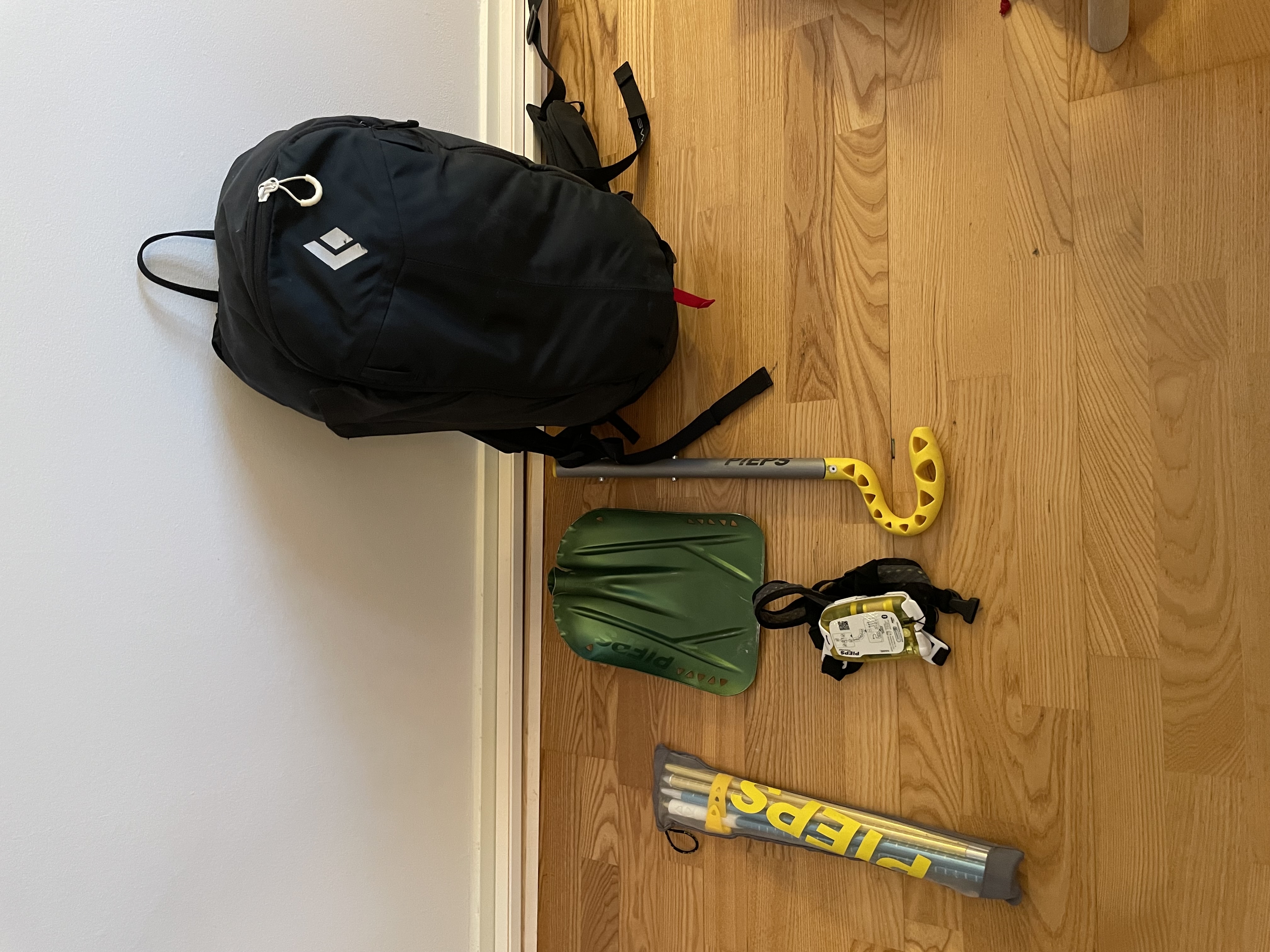 Black diamond lavinryggsäck med pieps utrustning 