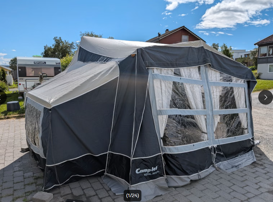 Camp let royal(1-6) personer. fin til elbil