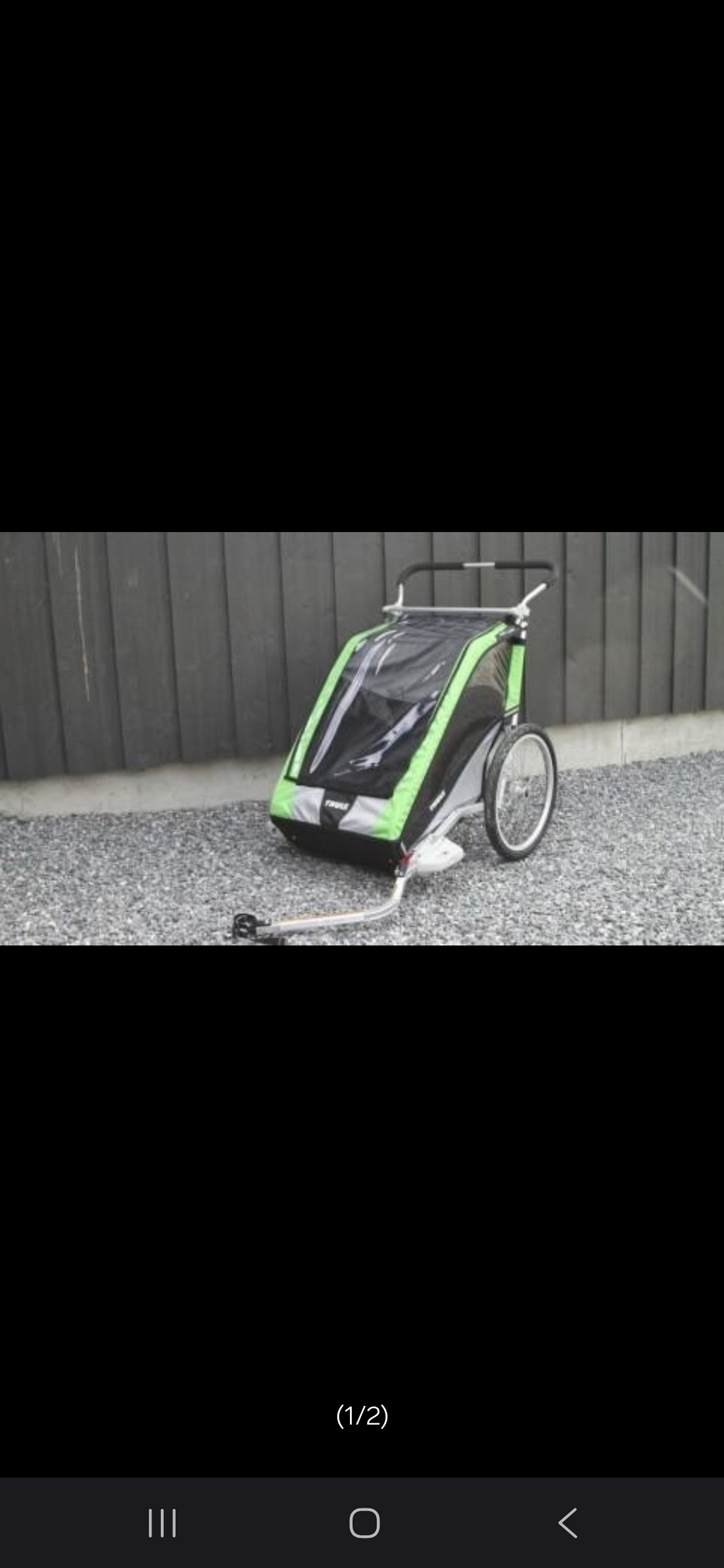 Thule 2seter sykkelvogn, skivogn,