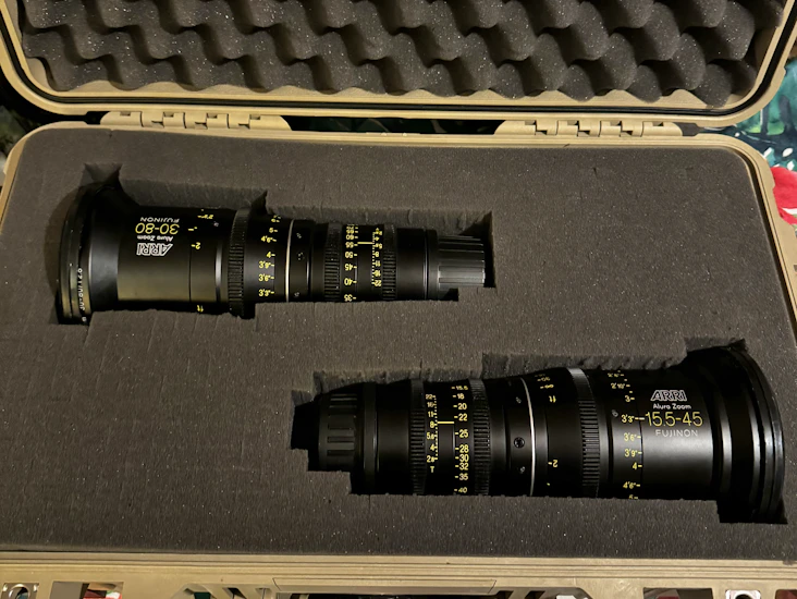Arri alura zoom lens 2 set + peli case