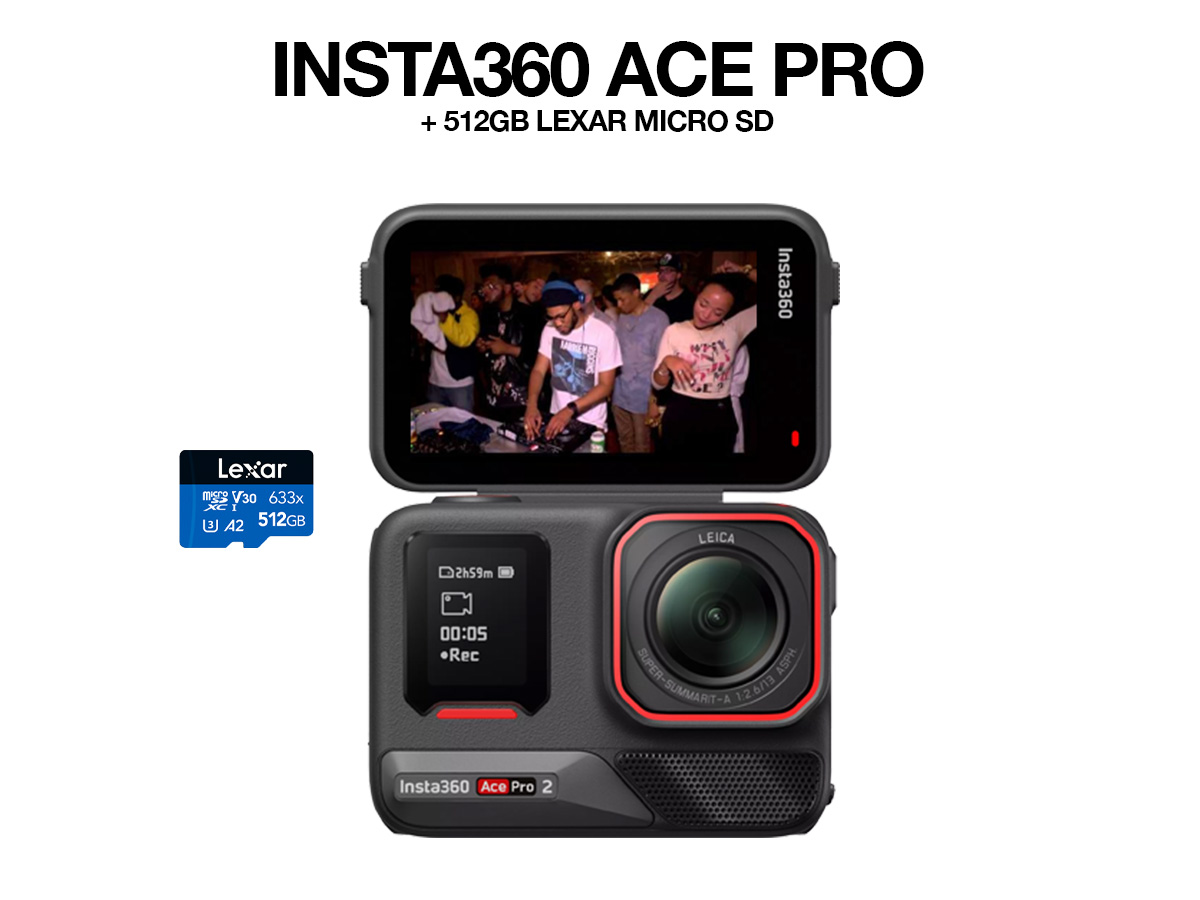 Insta360 ace pro action camera + 512gb lexar micro sd