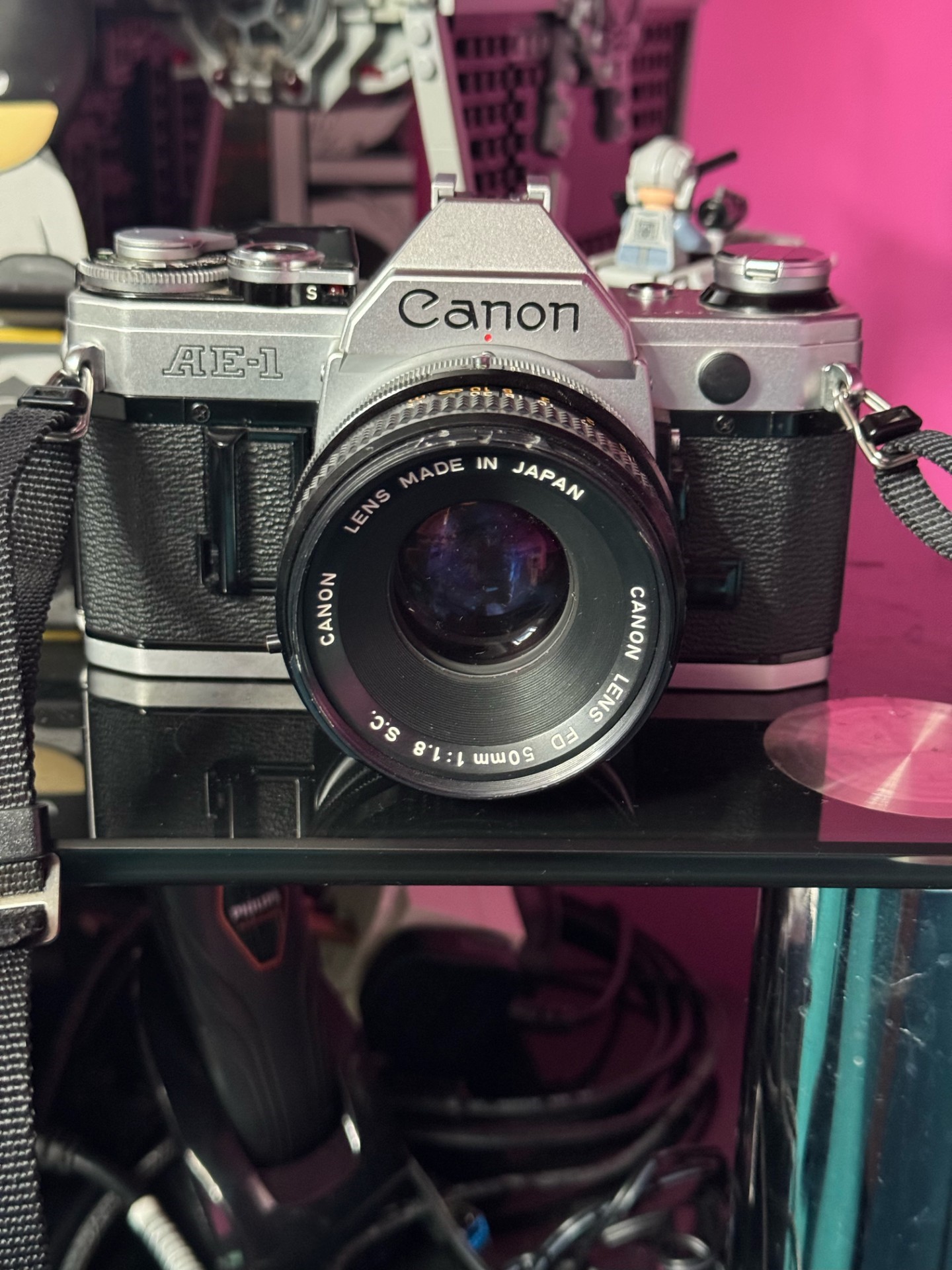Canon ae-1 – 35mm film camera (with 50mm lens)