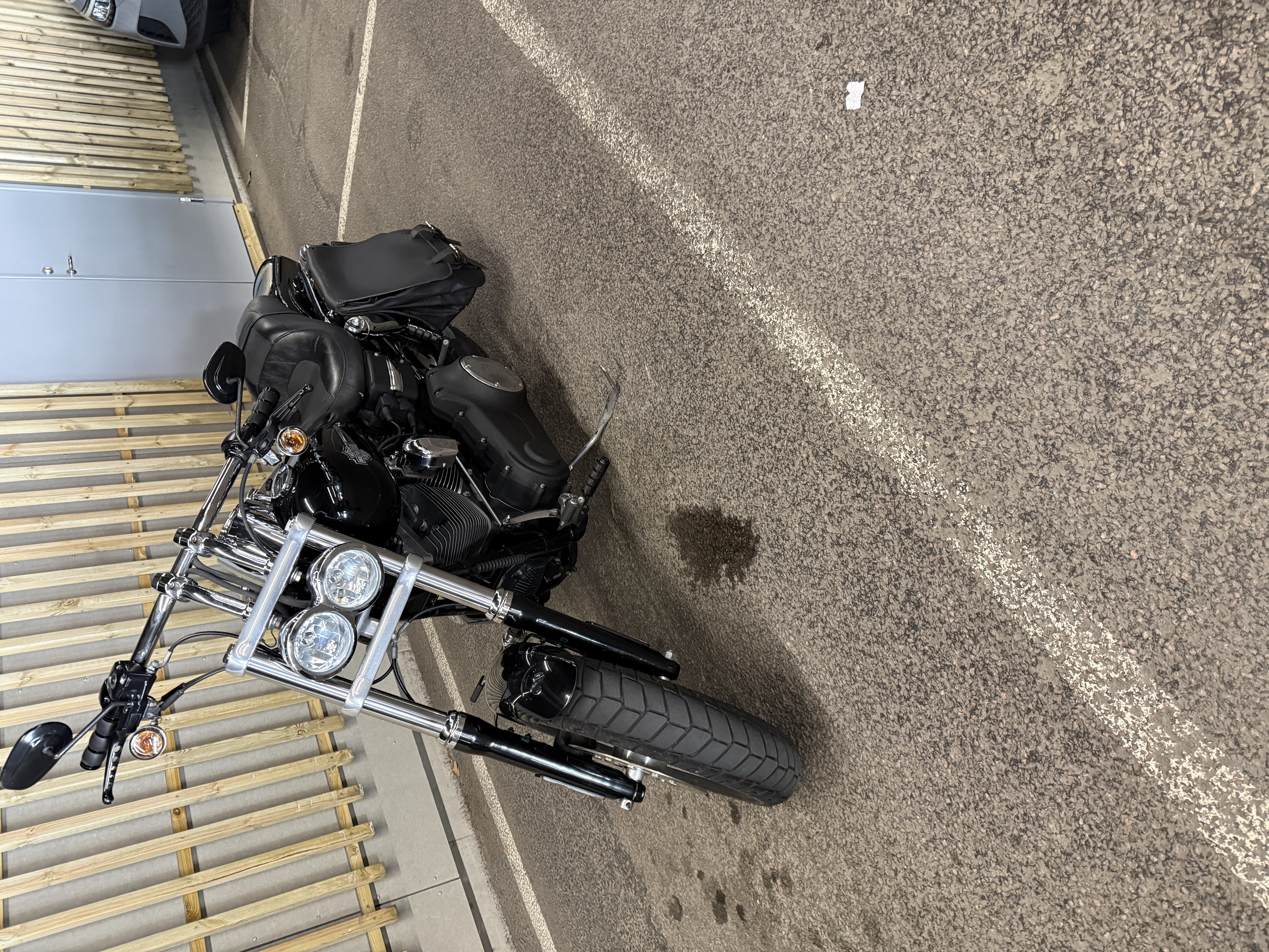 Harley davidson fat bob med gött buller