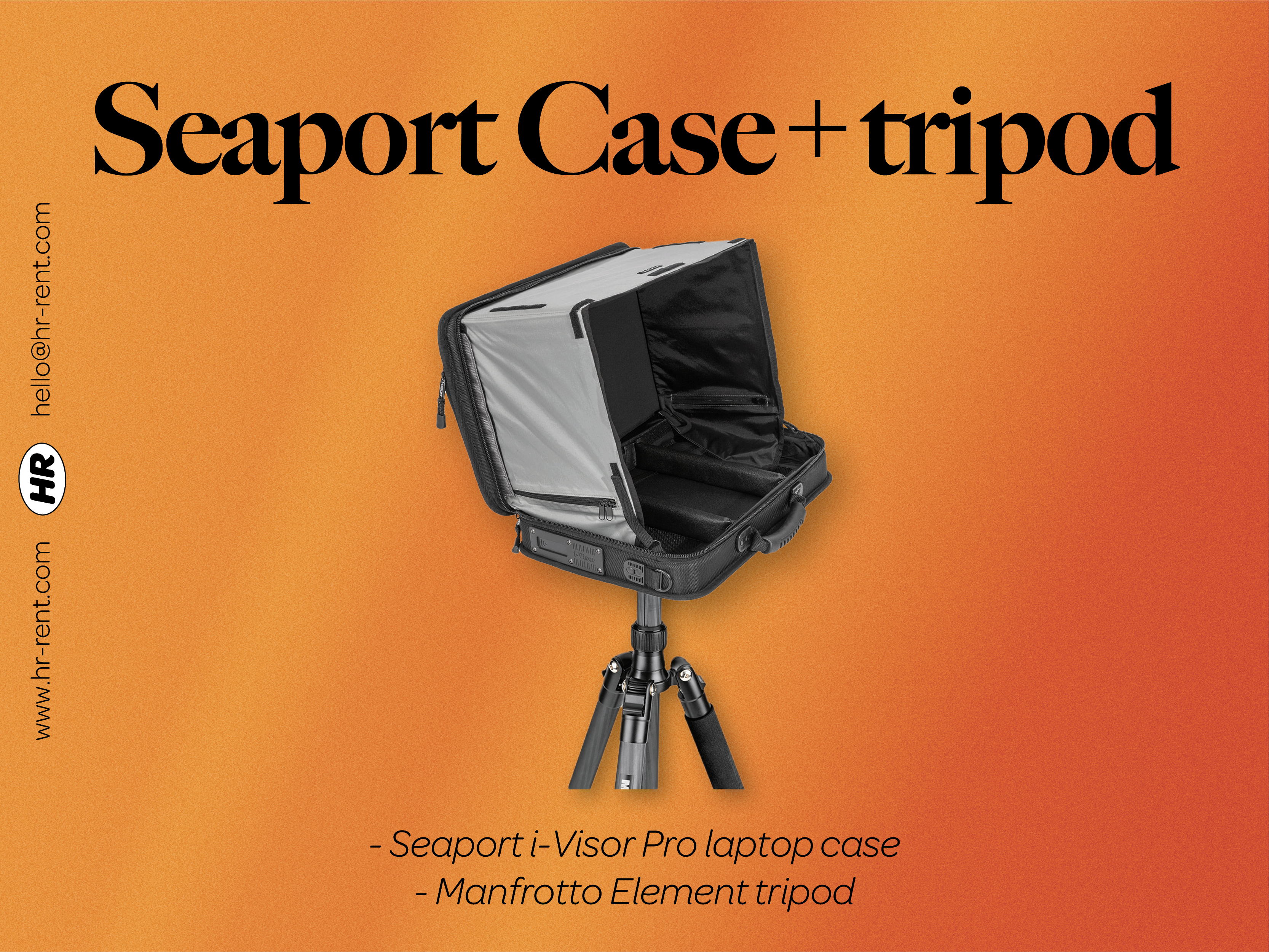 Seaport i-visor laptop case + manfrotto tripod (for digi, digitech)